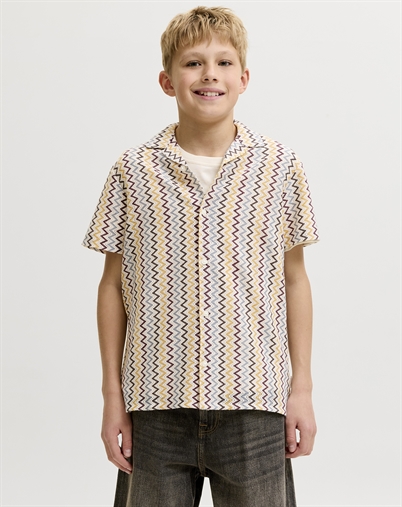 Jack & Jones Junior - JORMontauk Crochet T-Shirt - Snow White